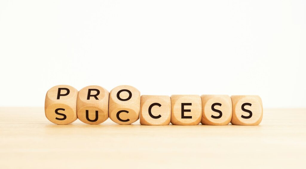 Process to success concept